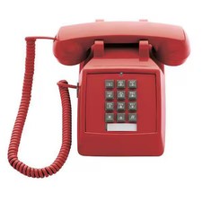 Cetis 2510E Red Standard Desk Phone, Red