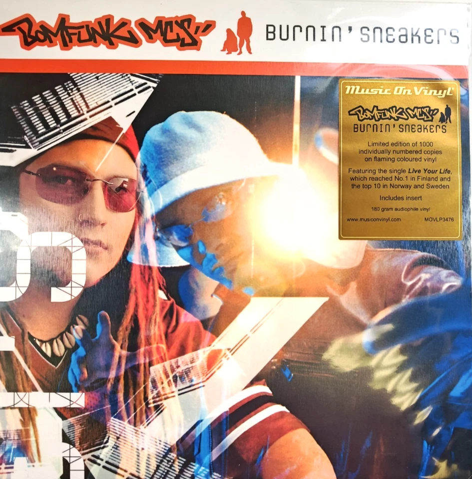Bomfunk MC's – Burnin' Sneakers LP Album vinyl record Numbered yellow 180gram - Image 2 of 4