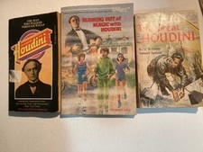 The Great Houdini /Running Out of Magic with Houdini / Houdini Lot of 3 pb books