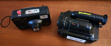 2 Vintage Gag Toy Cameras - ACME Sound Camera Magnet / Splashcam Squirt Camera