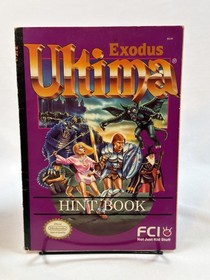Ultima Exodus (Nintendo NES) CIB w/Rare Hint Book! - Cleaned, Tested & Working!
