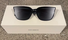 GENTLE MONSTER HEIZER Sunglasses Black Square Frame Unisex with Box & Case