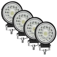 Round Led Off Road Lights - 4 Inch 99W Led Tractor Lights, 15000LM 4PCS 99W