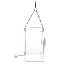 Transparent Bird Feeder Hanging Bowl for Small Birds Indoor Outdoor Use