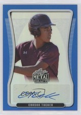 2020 Leaf Metal Draft Portrait Blue Rainbow 15/35 Carson Tucker Auto 0q1p