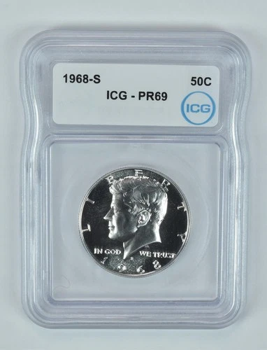 1968-S Kennedy Half Dollar PR69 ICG