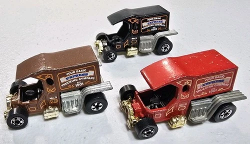 Hot Wheels Blackwall T-Totaller Brown Red Black Gold Base Express Trucking 3