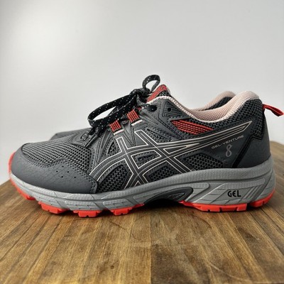 ASICS Gel Venture 8 Running Shoes Women s Sz 8 Grey Trail Hiking 1012A708