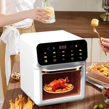 Smart 11-In-1 Air Fryer Toaster Oven Combo with Grill for Home Kitchen Counterto