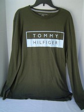 NEW MENS TOMMY HILFIGER GREEN LONG SLEEVE SHIRT SIZE EXTRA LARGE NEW WITH TAGS