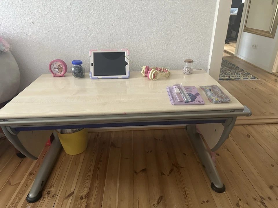 Moll Schreibtisch Höhen- und Neigungsverstellung Gut, Mit Stuhl