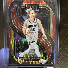 2025 Panini Select Premier Level Courtney Vandersloot #121 Red Flash Prizm /349