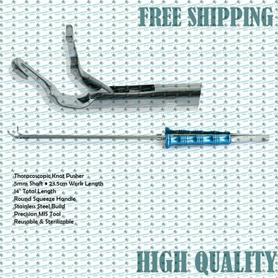 Thoracoscopic Knot Pusher | 5mm Shaft, 23.5cm Working, 14'' Total Length