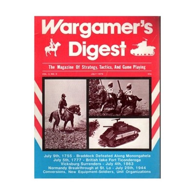 McCoy Pub  Wargamer's/M  Vol. 3, #9 ''Normandy Breathrough at St. Lo, Br Mag VG+