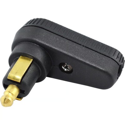 Baas Bikeparts DIN-Winkelstecker Ø12mm für BMW Triumph Ladestecker schwarz
