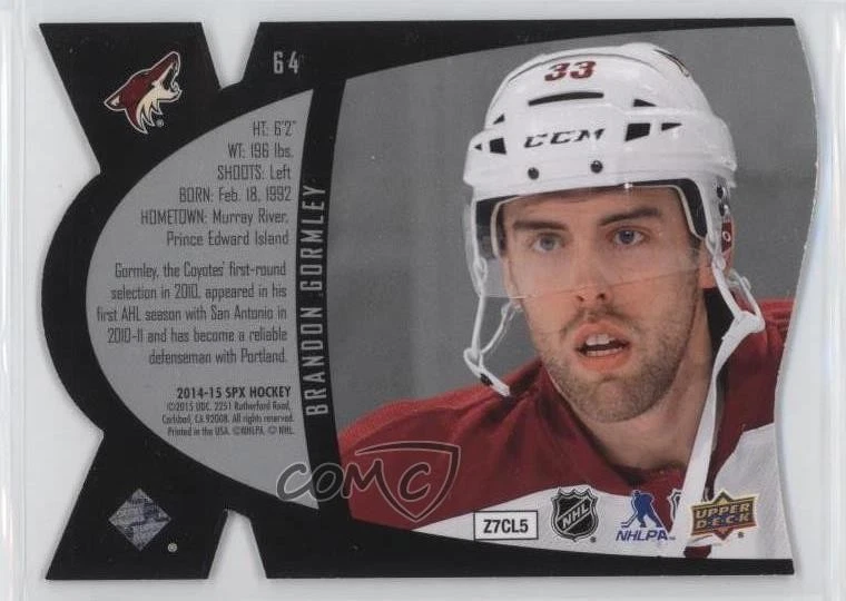 2014-15 SPx 1997-98 SPx Retro Brandon Gormley #64 Rookie RC - Image 2 of 2