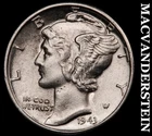 1943 Silver Mercury Dime-Choice Gem BU ++++ Lustrous No Reserve #i3000