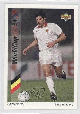 1993 Upper Deck World Cup 94 Preview English/Spanish Enzo Scifo #70 0b4