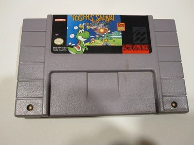 Authentic Original Super Nintendo SNES 1993 Yoshi's Safari Tested Contacts Clean