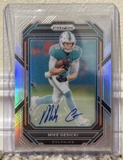 2022 Panini Prizm Mike Gesicki #182 Auto Silver Dolphins