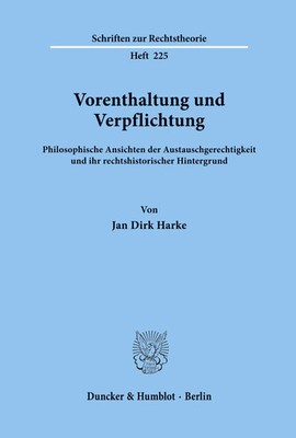 Jan Dirk Harke | Vorenthaltung und Verpflichtung. | Taschenbuch | Deutsch (2005)