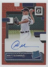 2022 Panini Donruss Optic Red Mojo Prizm 44/99 Matt Manning #RRS-MM Auto i6j