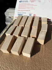 Assorted Solid 1 1/2" Square Basswood Carving Turning Wood Blocks Starter Pack