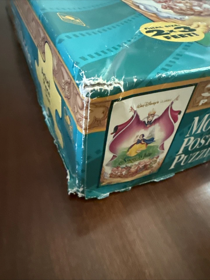 Póster de la película Blancanieves Walt Disney rompecabezas dorado vintage - 300 piezas completas Foto 4 de 4