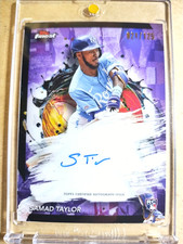 2024 Samad Taylor Topps Finest Rookie Autograph Purple Refractor RC /125 🔥🔥🔥
