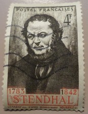 -Timbres YT 550 MI 561 Henry BEYLE dit STENDHAL 1942 Oblitéré