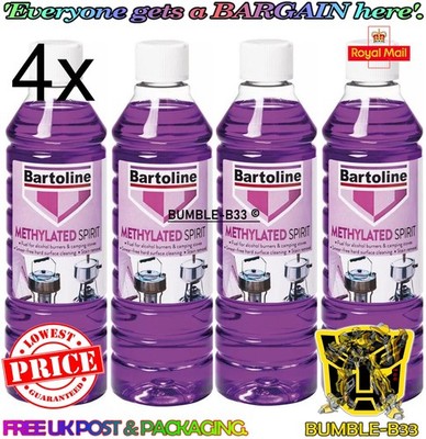 4x Bartoline Methylierte Spiritus 500ml