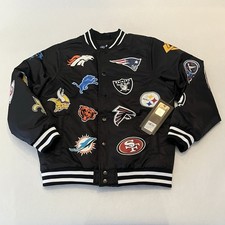 NFL All Teams Childs Jacket Size 14/16 Saints Steelers Patriots Chiefs New