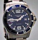 Longines Hydroconquest Ref. L3.6404 , 300m Rotating Bezel Blue Dial Swiss Watch