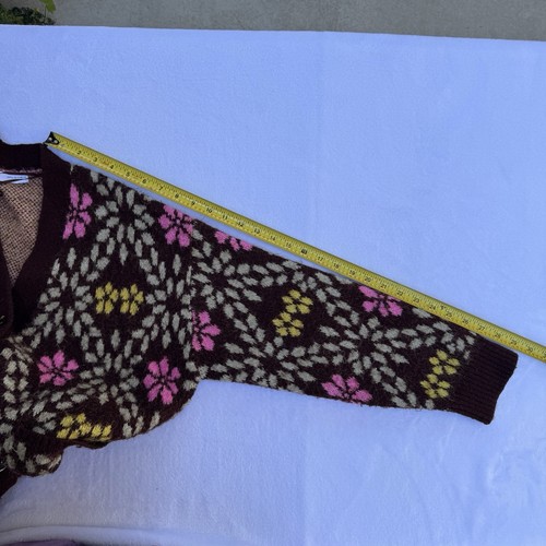 ZARA JACQUARD BLUMEN CARDIGAN STRICK PULLOVER 9598/230 GR. S - Bild 15 von 16