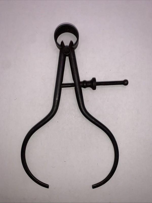 Vintage L. S. STARRETT Co. 5” Round Leg Spring Joint Outside Caliper