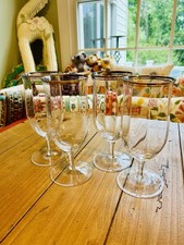10 Strawberry Street &bull; Windsor &bull; 16oz &bull; Water  Goblets with Silver Band Set 4