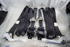 13-18 Nissan Sentra Front Seat Belts Retractor Driver Passenger Set Black Lh Rh
