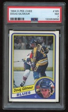 1984-85 O-Pee-Chee #185 Doug Gilmour Rookie Card PSA 7. rookie card picture