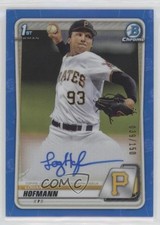 2020 Bowman Draft Chrome Picks Blue Refractor 39/150 Logan Hofmann Auto 2pv