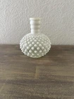 Vintage Opalescent Milk Glass Hobnail Bud Vase 5x4 Ombré