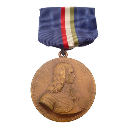 UNITED STATES PENNSYLVANIA NATIONAL GUARD MEXICAN BORDER MEDAL 1916 NUMBERED (A)