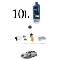 Hoffcar Set Service 4 Filter Und 10L ÖL FüR Audi A8 (4H) 4.2 Tdi 258Kw Von 20