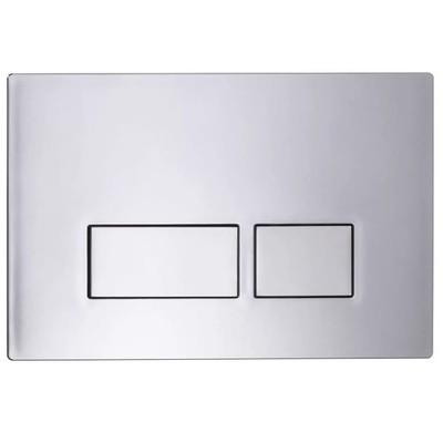 Betätigungsplatte DUAL Unterputz chrom - Tavistock eckig DUAL Betätigungsplatte 21x13,7cm