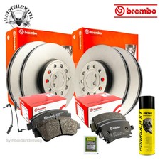 BREMBO Bremsscheiben Bremsbelag Bremsensatz + Reiniger vorne hinten für MERCEDES
