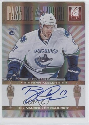 2011 Elite Passing the Torch 58/100 Cody Hodgson Ryan Kesler Rookie Auto RC 2u9