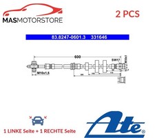 BREMSSCHLAUCH BREMSLEITUNG PAAR VORNE ATE 838247-06013 2PCS A FÜR VW ID.3,ID.4