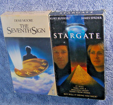 Stargate & The Seventh Sign VHS Lot Demi Moore Sci-Fi Movie Set 2