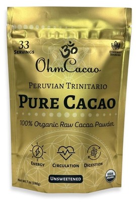 Ohm Raw Cacao Powder Organic Pure Unsweetened | Natural Source of Magnesium... 