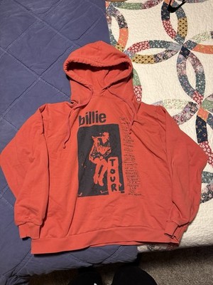 Billie Eilish Happier Than Ever World Tour 2022 Hoodie Orange Heavy Sweatshirt M