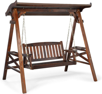 VINGLI Porch Swing with Stand, Porch Swing with Canopy, Waterproof Patio Swing w